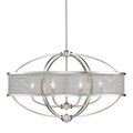Golden Lighting Golden Lighting 3167-LP PW-PW Colson PW Linear Pendant with Pewter Shade 3167-LP PW-PW